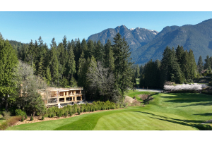 Custom home construction project near Capilano Golf Club in West Vancouver supplied by Standard Building Supplies
