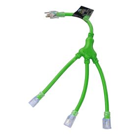 Extension Cord 12/3X2' W HV Green