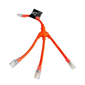 Extension Cord 12/3X2' W HV Orange