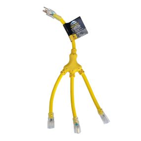  Extension Cord 12/3X2' W Yellow