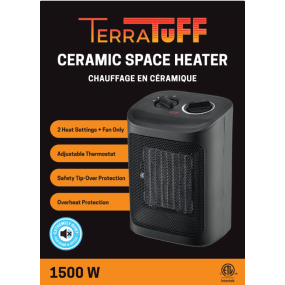 Heater Ceramic Terratuff 1500W  W/Thermostat (03TTCH)