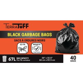 Trash Bag 26"x32-1/2" Terratuff 40/pk