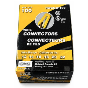Hubbell Wire Connector #33 Yellow 100Pk