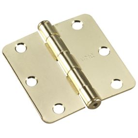 Hinge Butt Round Satin Brass C4 3" (2820B-B) 2/Pack