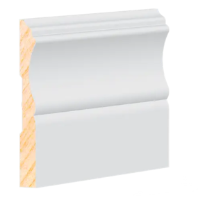 Primed Pine F/J Baseboard - 7/16"x3-1/4"x16' (MP653)