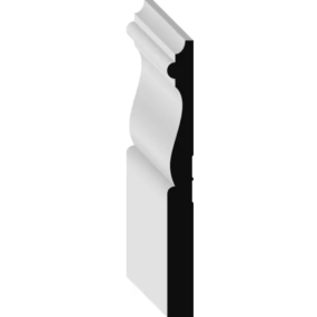Primed Pine F/J Baseboard- 9/16"x5-1/8"x16' (Min. Offcut 8')