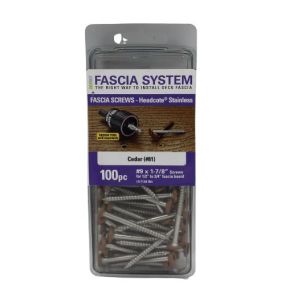 Screw Fascia S/S Brown 1-7/8" 100pk Starborn #34