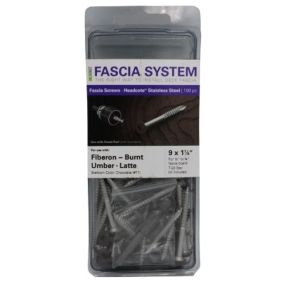Screw Fascia S/S Chocolate 1-7/8" 100pk Starborn #71