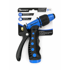 Nozzle Water 5-Metal Adjustable W/Grip Blue