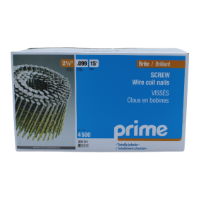 Nail Coil Bright Spiral Generic 2-1/2"x0.099 4500/Box 
