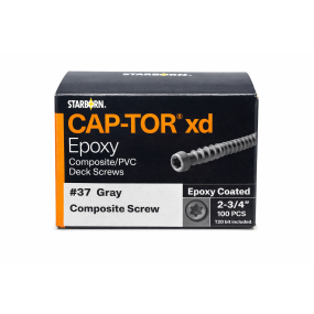 Screw Cap Tor Epoxy Coated Gray 2-3/4" 100pk Starborn #37