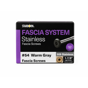 Screw Fascia S/S Warm Grey 1-7/8" 100pk Starborn #54