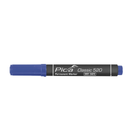 Pica Permanent Marker, Round Tip Blue 1-4 mm